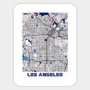 Los Angeles - Califonia MilkTea City Map Sticker